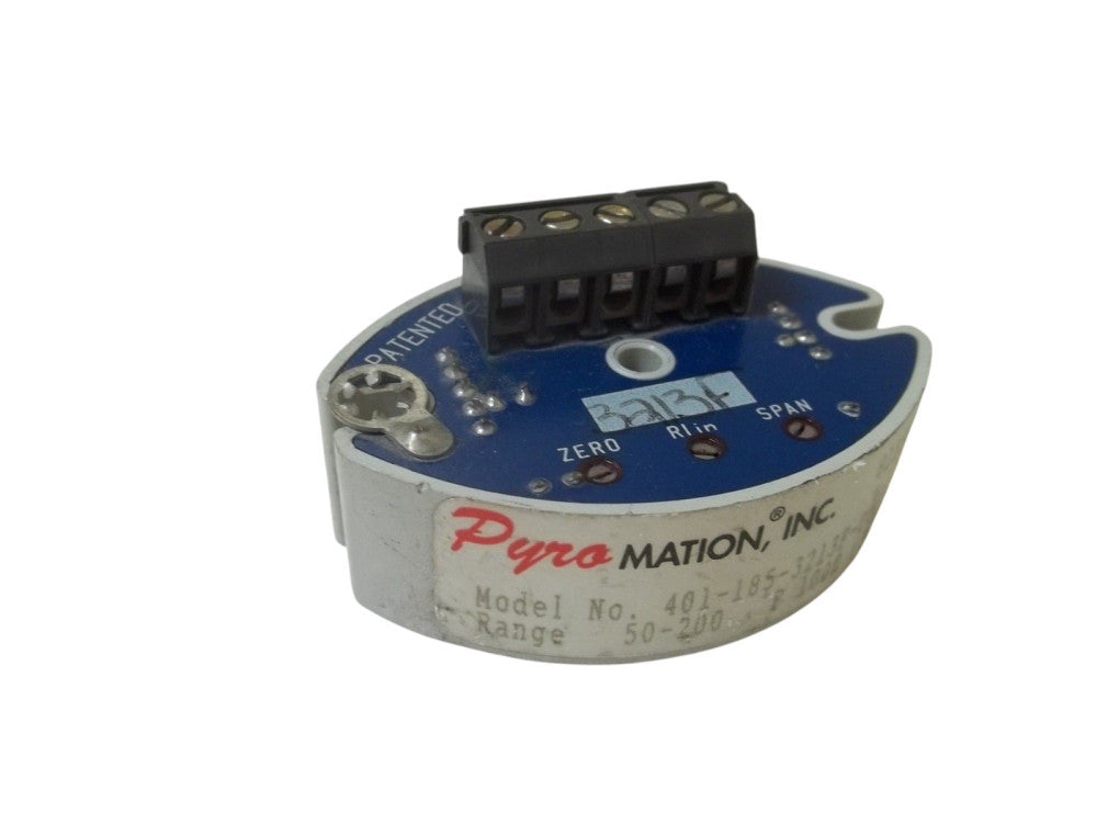PYROMATION INC. 401-185-3213F-00 TRANSMITTER 50-200 UNMP – SPMX ...