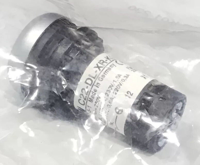 Eaton NSB C22-DL-XR-K01-230 Pushbuttons Illuminated 230V 1NC Red Nos Surplus