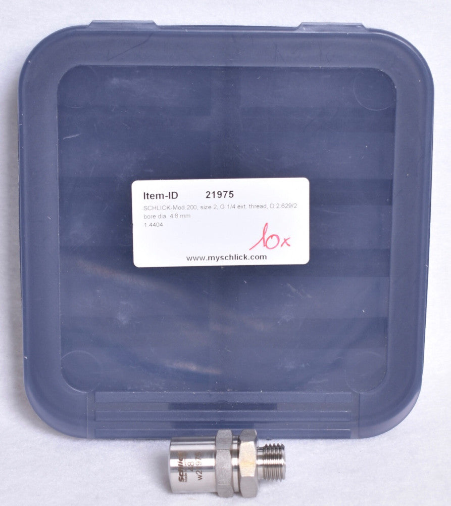 SCHLICK Hollow Cone Nozzle for Atomise Pressurised Liquids Model 200 48 W21975