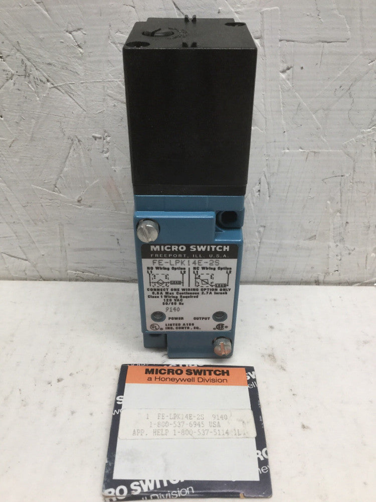 Honeywell Micro Switch FE-LPK14E-2S 120VAC 50/60Hz