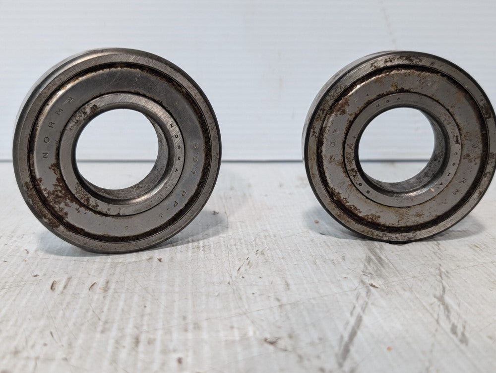 Lot of 2 Norma 307 PP Single Row Ball Bearings+Returns