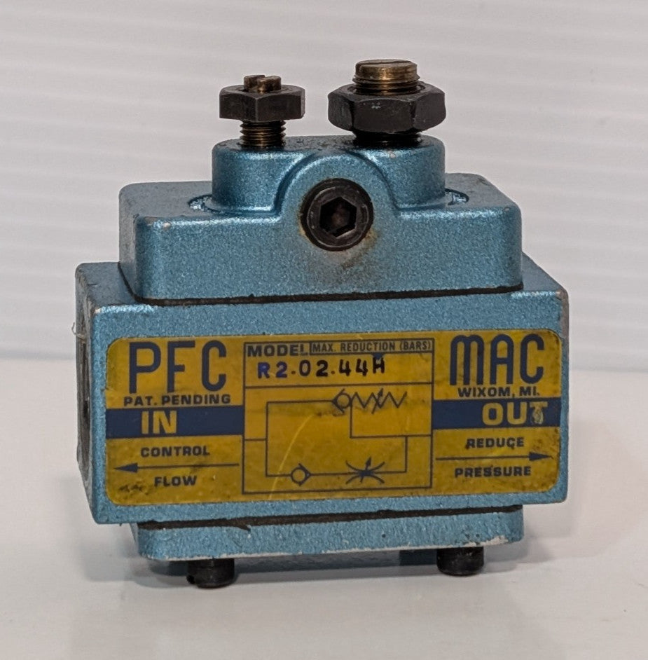 MAC Valves R2.02.44H adjustable pneumatic pressure reducing air flow valve, PFC