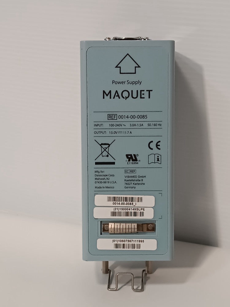 Datascope 0014-00-0085 Maquet Power Supply, In: 100-240vac  Out: 15vdc