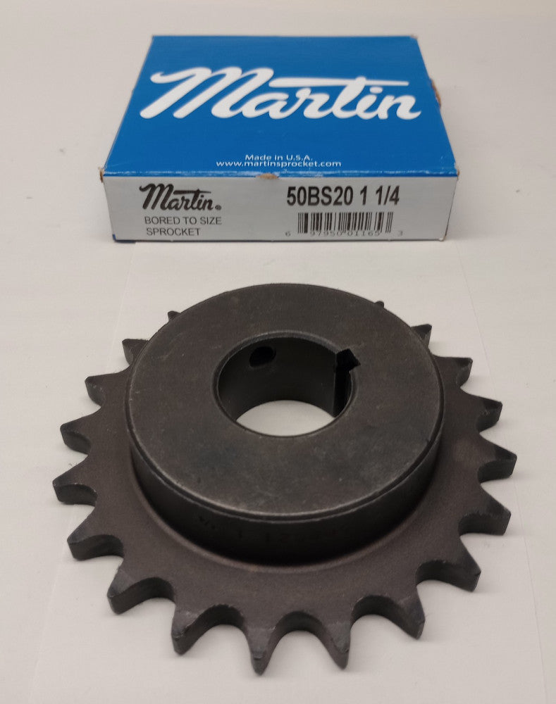 Martin 50BS21 1-1/4 Sprocket #50 Gear 21T 1-1-4 (1.250) bore key slotted