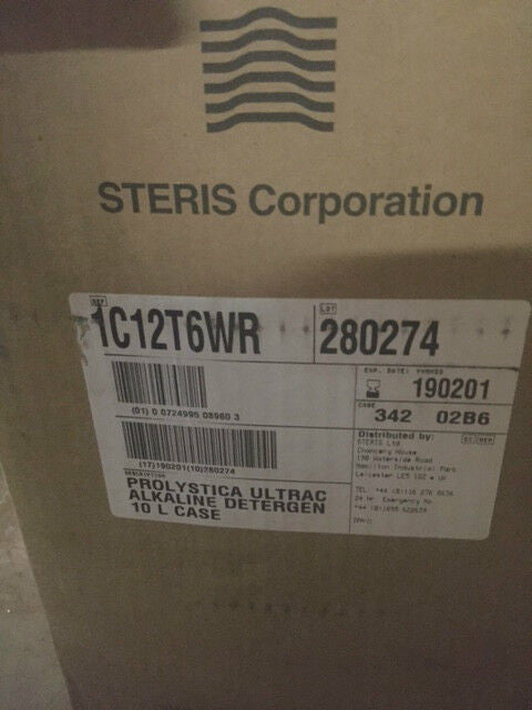 Steris 1C12T6WR Instrument Alkaline Detergent Prolystica Exp 02/19 (NEW)