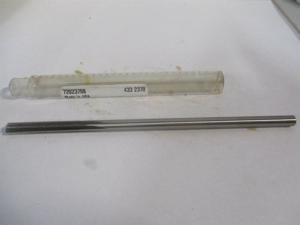 (433-0.2370) 0.237" x 1-1/2" x 6" OAL 6-Flute Straight Shank HSS Chucking Reamer