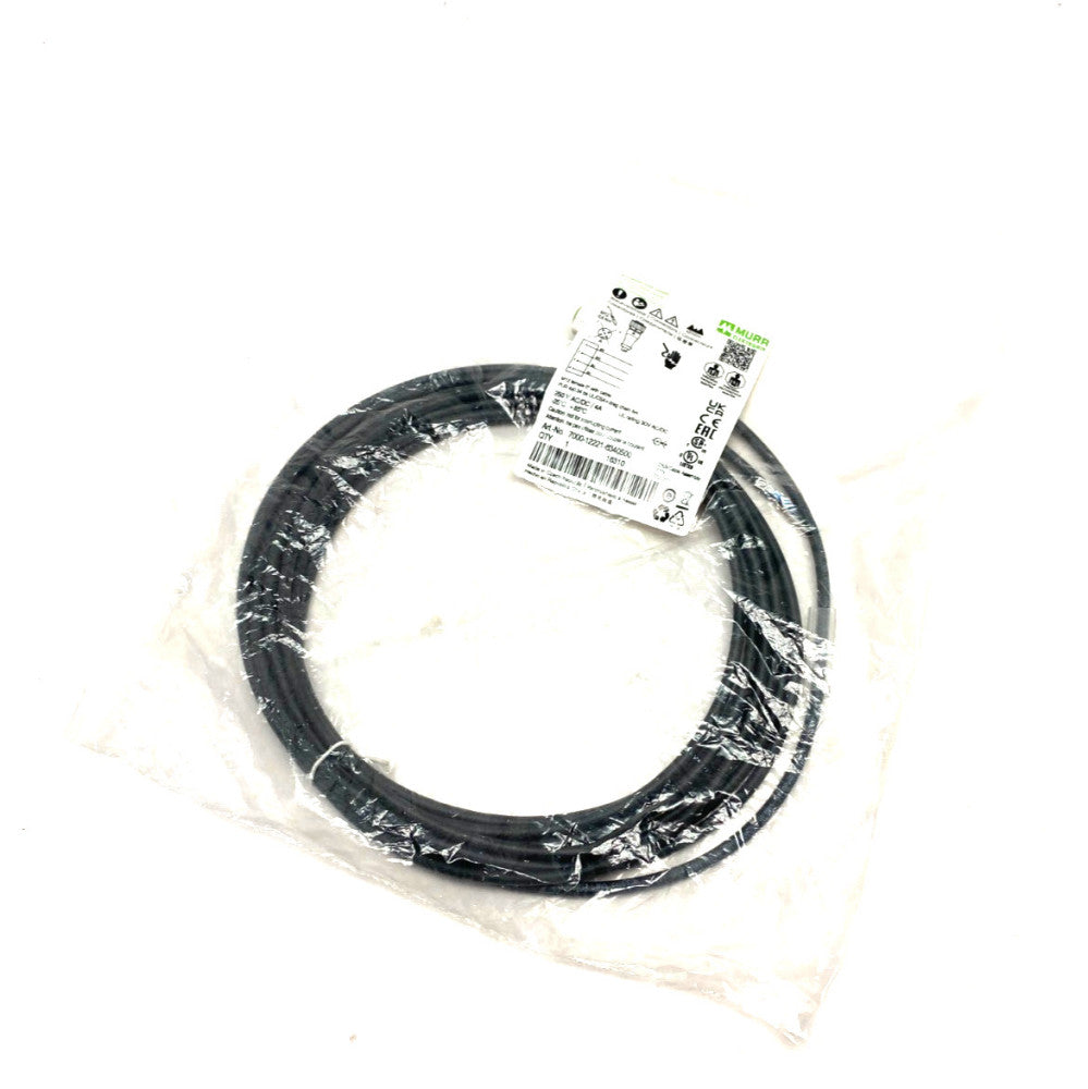 Murrelektronik 7000-12221-6340500 Single Ended M12 Female 0° A-cod. Cordset 5m