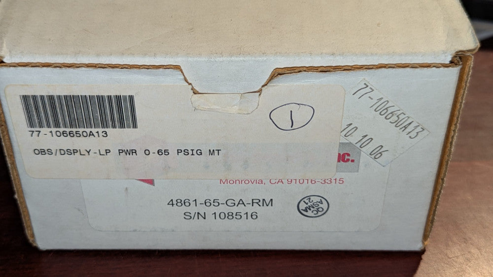 Precise Sensors Inc. 4861-65-GA-RM NIB