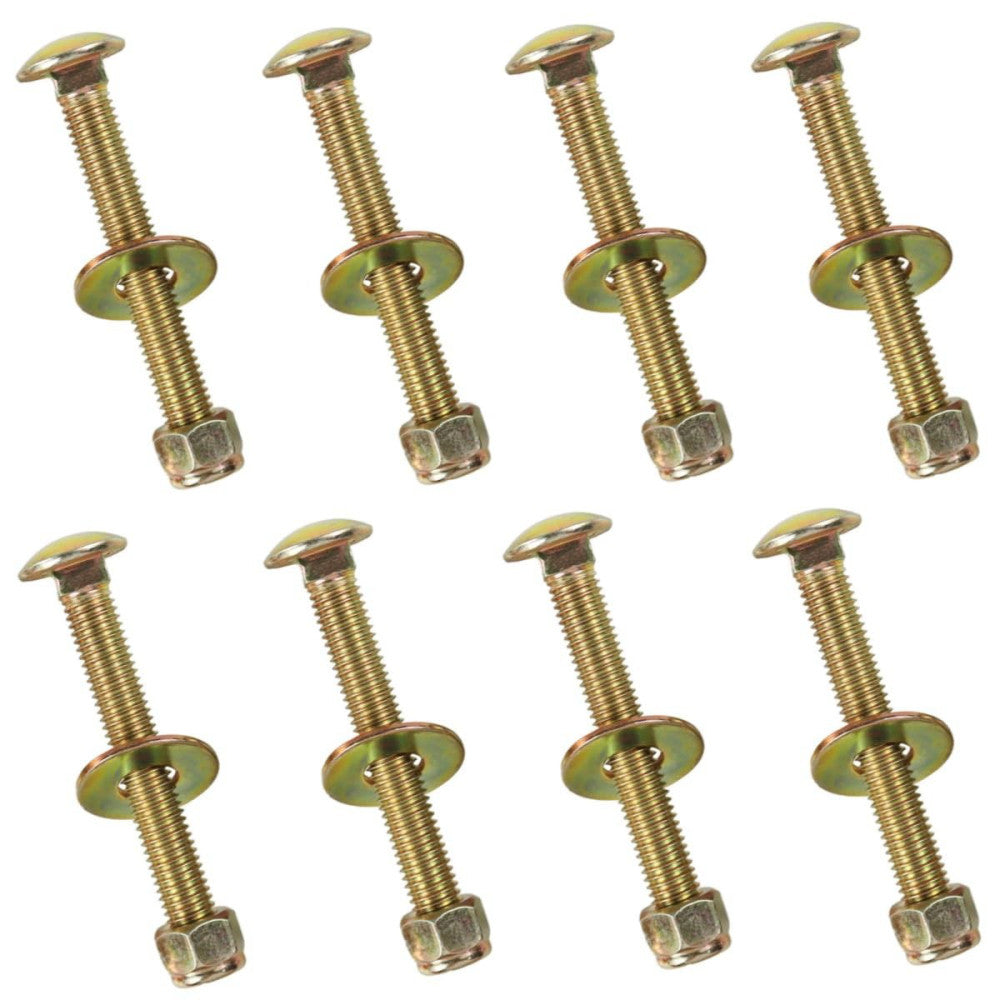 1/2" x 4" Carriage Bolt of Square Neck with Nylon Lock nut and Large Size Was...