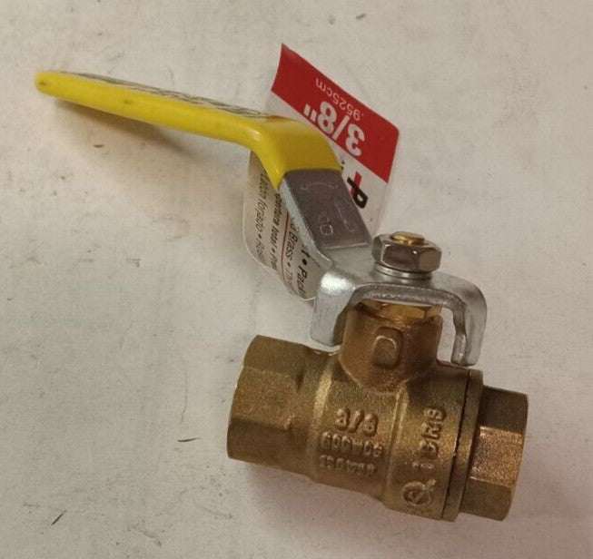 NEW BK PROLINE BRASS BALL VALVE FULL PORT 3/8 THREADED 600 PSI 150 WSP 107-822NL