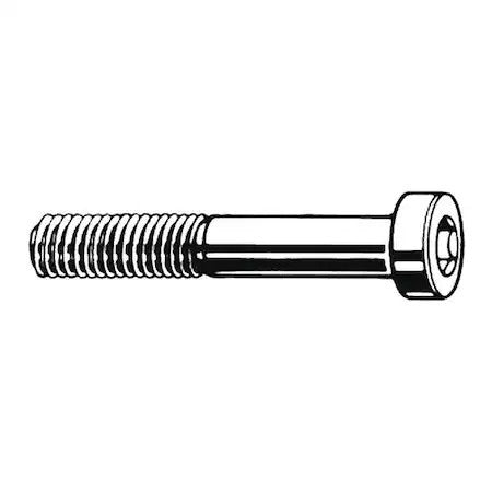 Zoro Select M07030.120.0040 M12-1.75 Socket Head Cap Screw, Flat, Plain Steel,