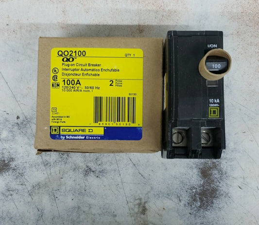 1-square d QO2100 circuit breaker 100Amp 2pole