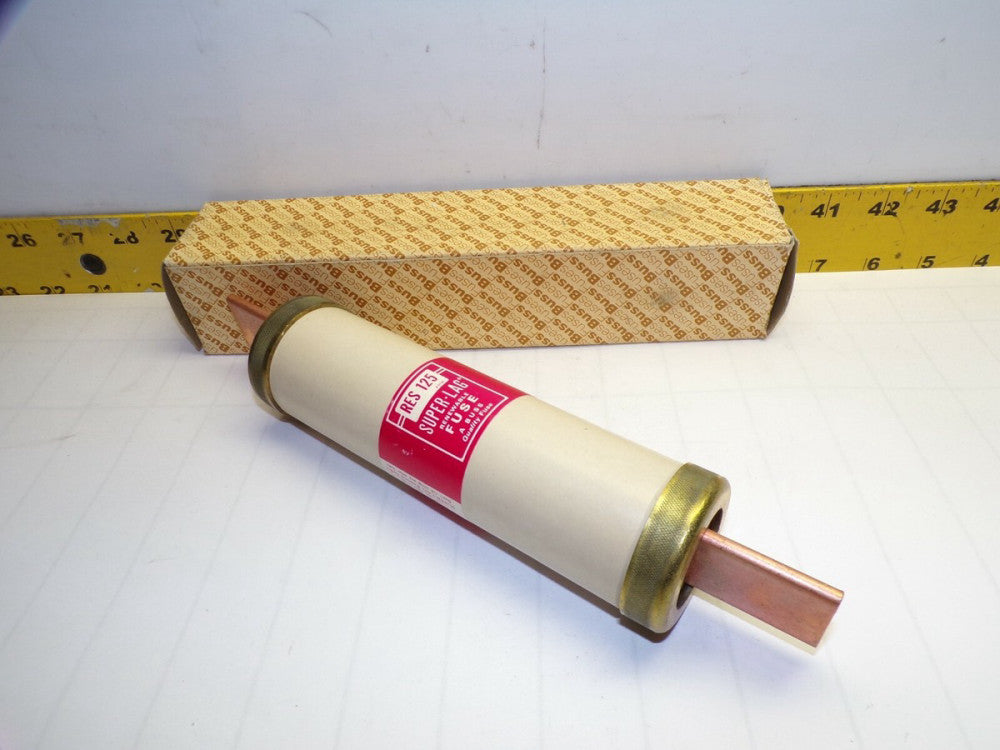 NEW BUSSMANN SUPER-LAG 125 AMP RENEWABLE FUSE 600 VAC  RES125