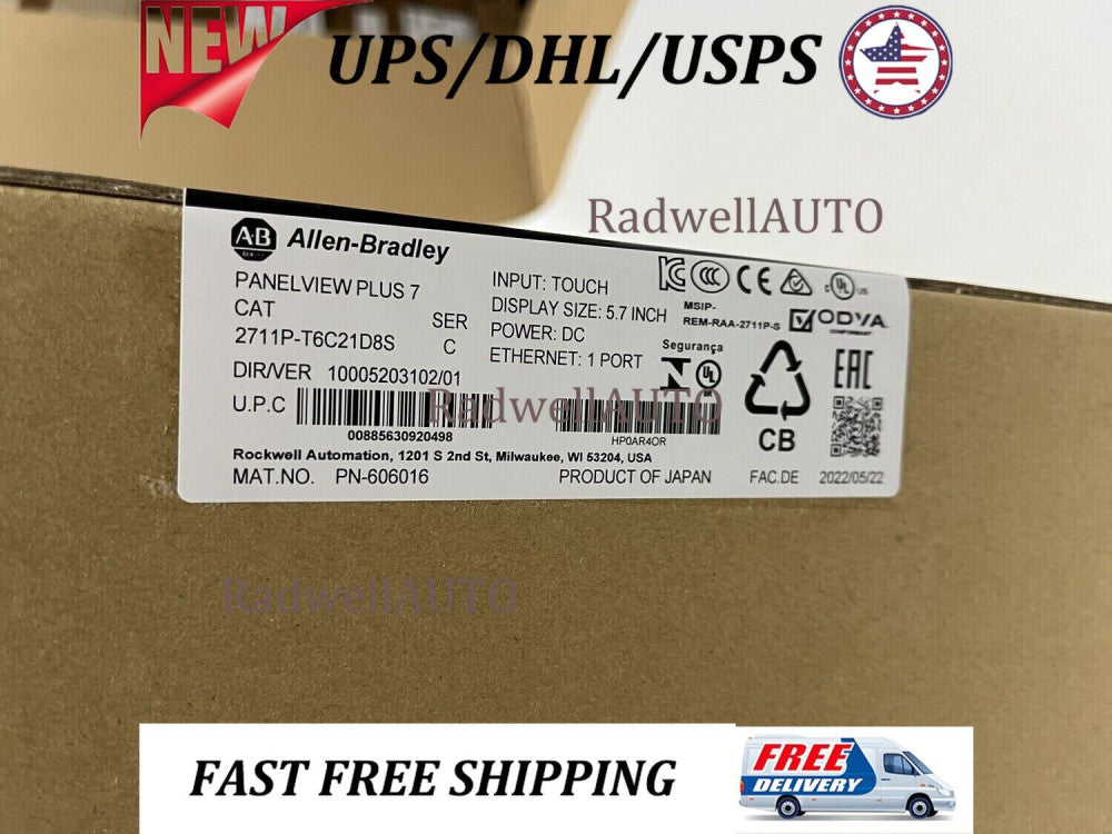 2711P-T6C21D8S Allen-Bradley HMI PanelView Plus 7 Graphic Terminal 2711PT6C21D8S