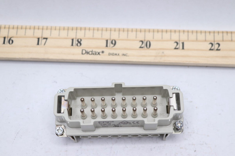 Epic Male Insert Pin Connector Plastic H-BE 16 SS