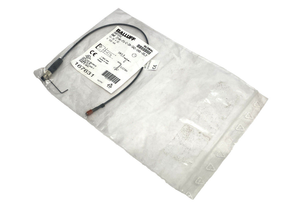 Balluff BMF 214K-PS-C-2A-SA2-S49-00,3 Magnetic Field Cylinder Sensor BMF00A2