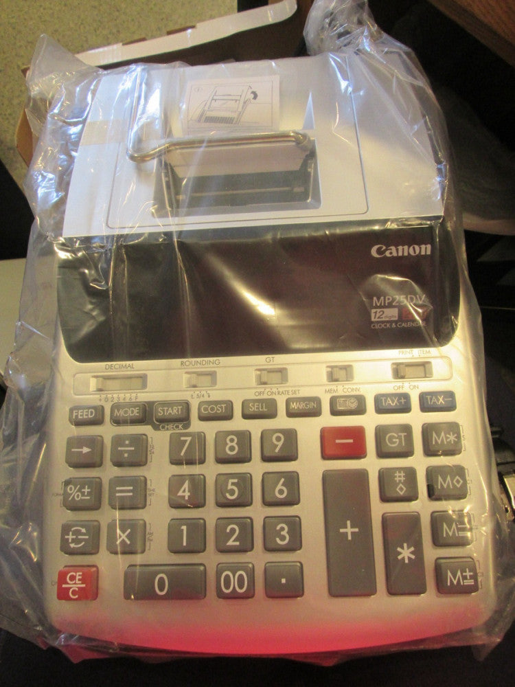 CANON MP25DV-3 Desktop Printing Calculator 2-Color Heavy Duty 12 Digits NEW