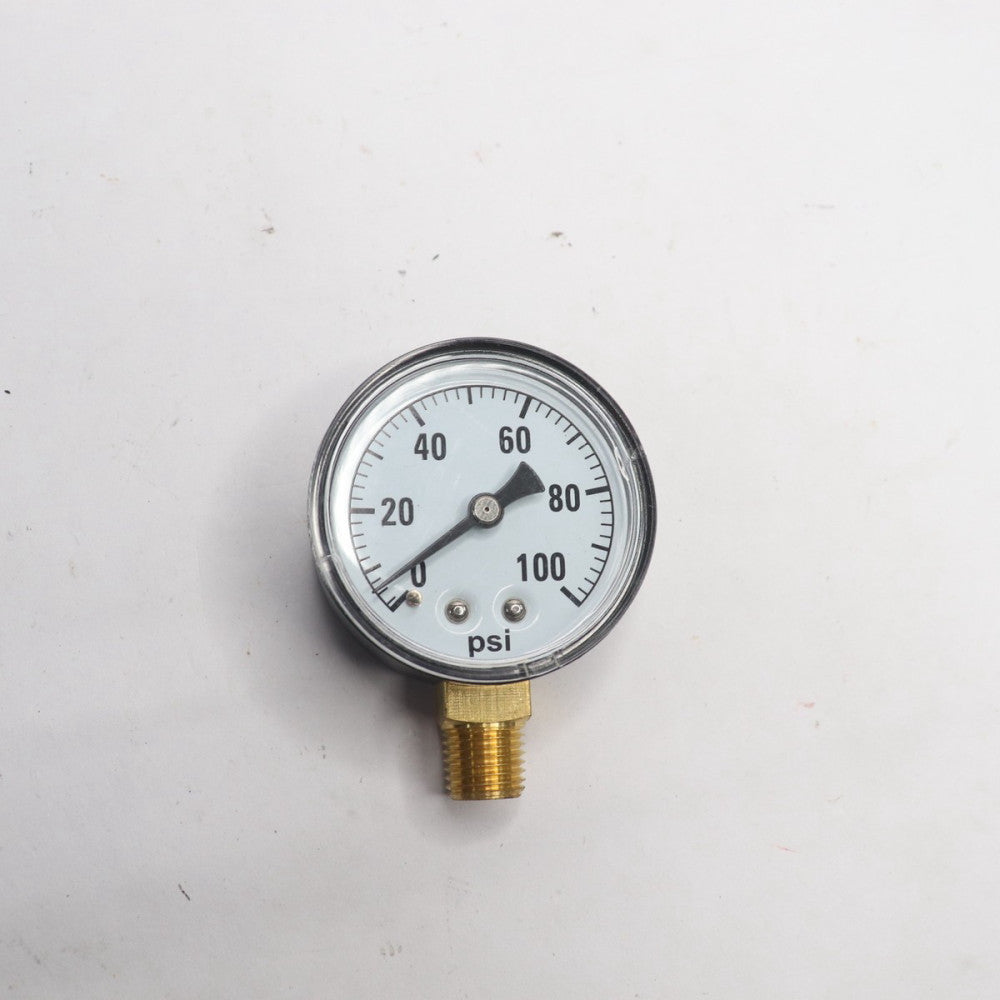 Pressure Gauge Stainless Steel 0-200 psi 4" Dial 1/4" MNPT