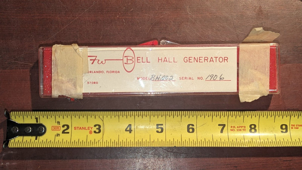 FW Bell Hall Effect Small Axial Generator Type BH-202
