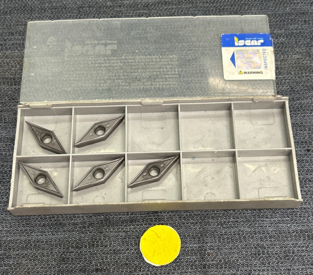 ISCAR CARBIDE TURNING INSERT VCMT-333 SM IC907  LOT OF 5