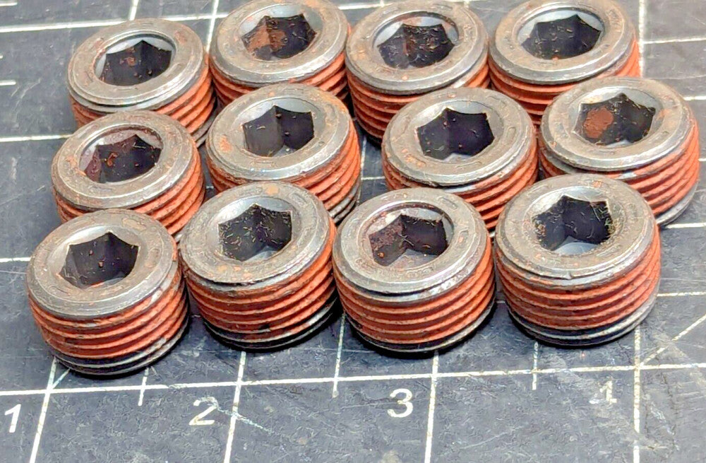 (12) 1/2" NPT ALLEN SOCKET HEAD PIPE PRESSURE PLUG [OF37]