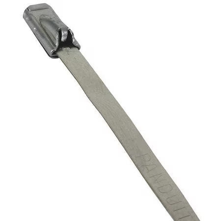 Panduit Mlt2h-Lp316 Cable Tie, 8 In L, 2 In Max Bundle Dia., Silver, 316
