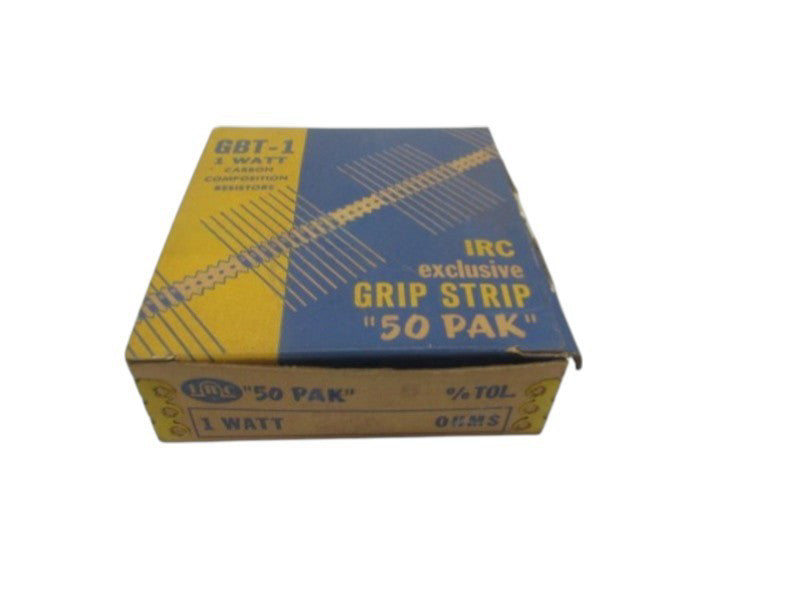 IRC GBT-1 CARBON COMPOSITION RESISTORS (IN BOX)  NSNP
