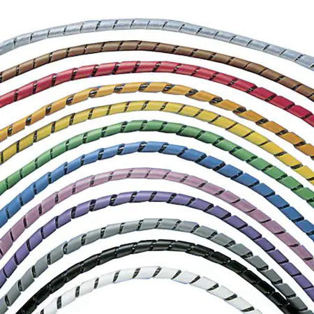 Panduit T75f-C Spiral Wrap, 5 In Max Bundle Dia., 100 Ft, Polyethylene, Off