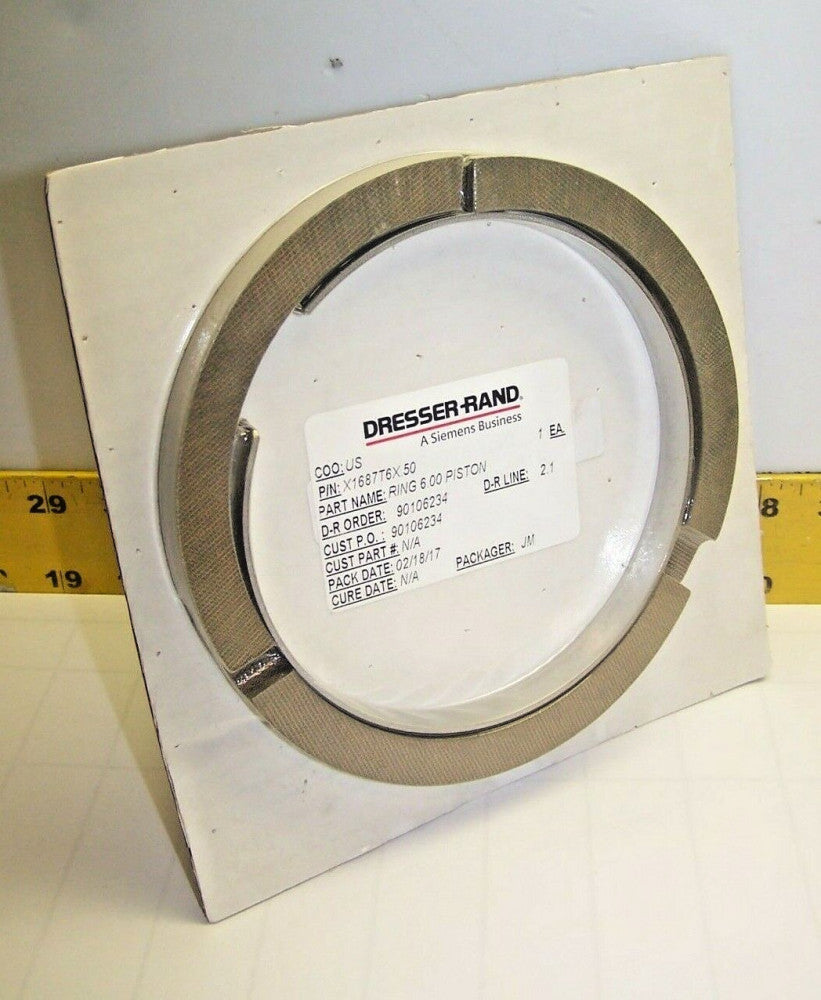 NEW DRESSER RAND DURA WEAR 6-1/2" PISTON RING  X1687T6X.50