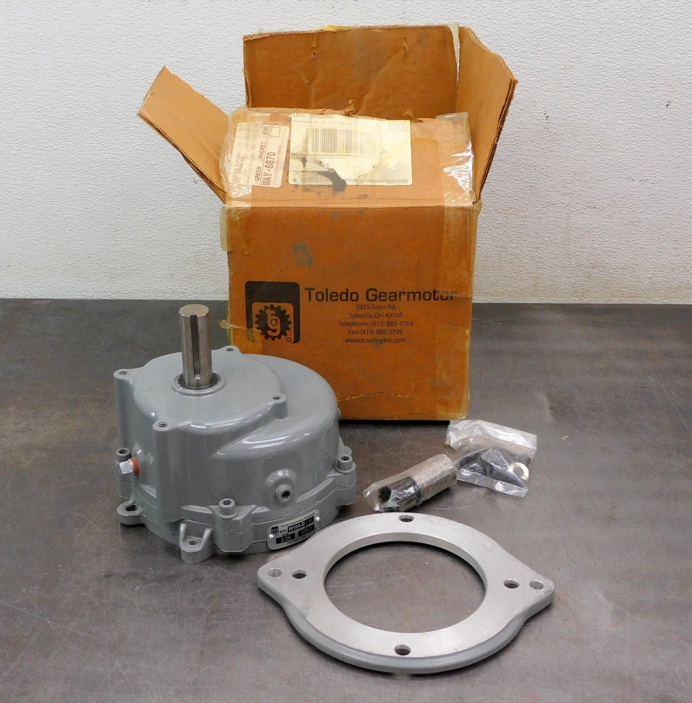 Toledo Gear Motor M164-D7K Gear Reducer 539.2 RPM 3.20 Ratio
