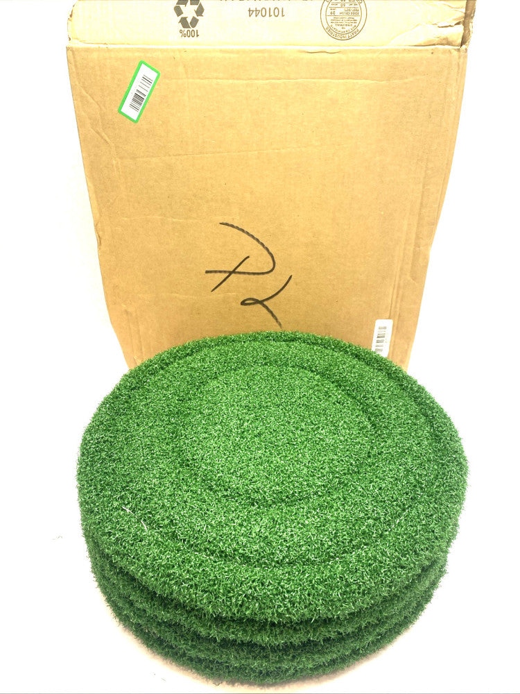 Global Industrial 261881TS Floor Scrubbing Pads, Green 17" PKG OF 4