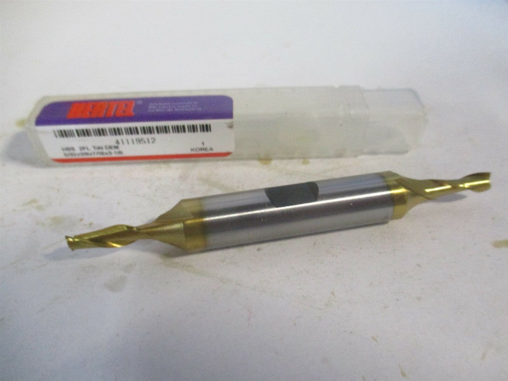 (E8050010) 5/32" x 7/16" x 3/8" x 3-1/8" OAL 2 Flute HSS Square End Mill 