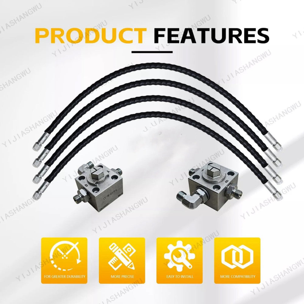 2 Three Way Diverter Valves Excavator for 1-2 ton Chinese Mini Excavator