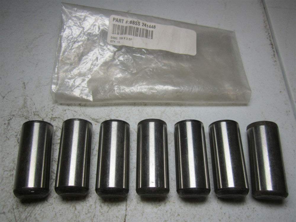 241448 7/8" Diam x 2" Pin Length Grade 8 Alloy Steel Standard Dowel Pin - Qty 7