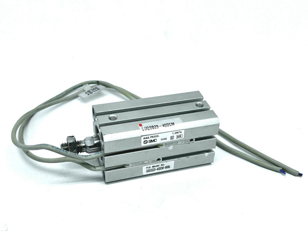 SMC CDQSD20-40DCM-M9BL Compact Cylinder 20mm Bore 40mm Stroke 12" Cable Length 