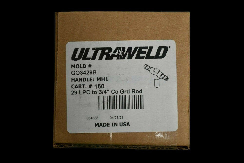 Ultraweld GO3429B Mold 29 LPC to 3/4" Cc Ground Rod New