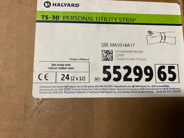 24-Pieces Halyard TS-30 Single Use Personal Utility Strap 55299 (NEW)