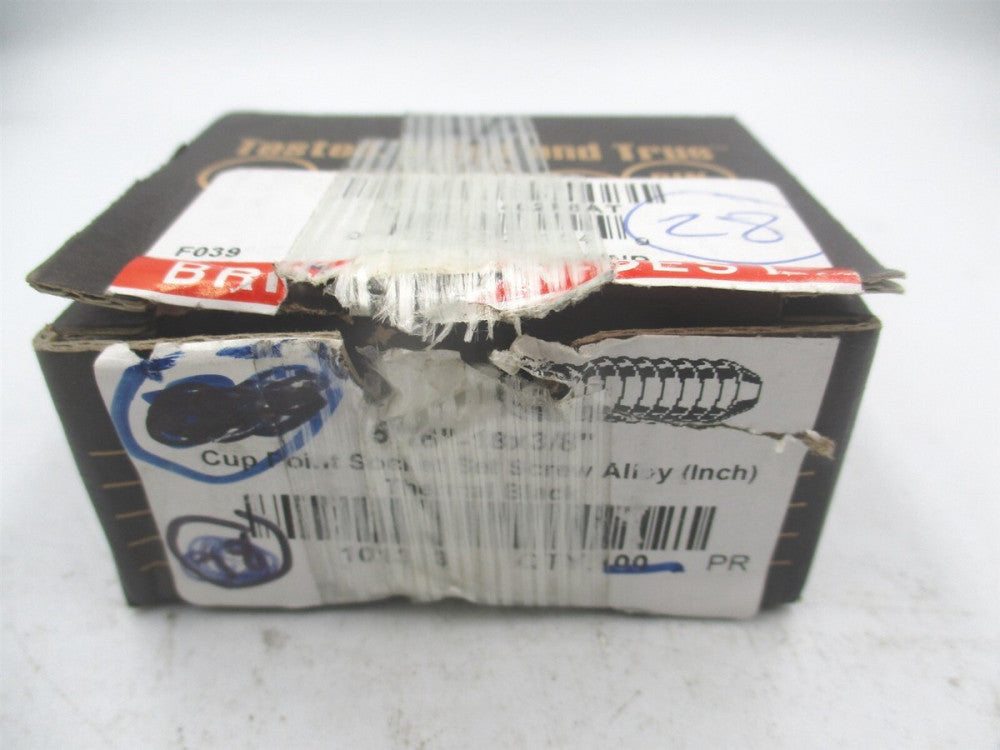 (101383P) 5/16-18 x 3/8″ OAL Alloy Steel Cup Point Set Screw - Pack of 28