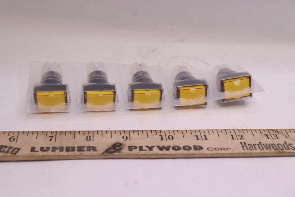 (5-Pk) IDEC Illumated Pushbutton AL6H-M13-Y