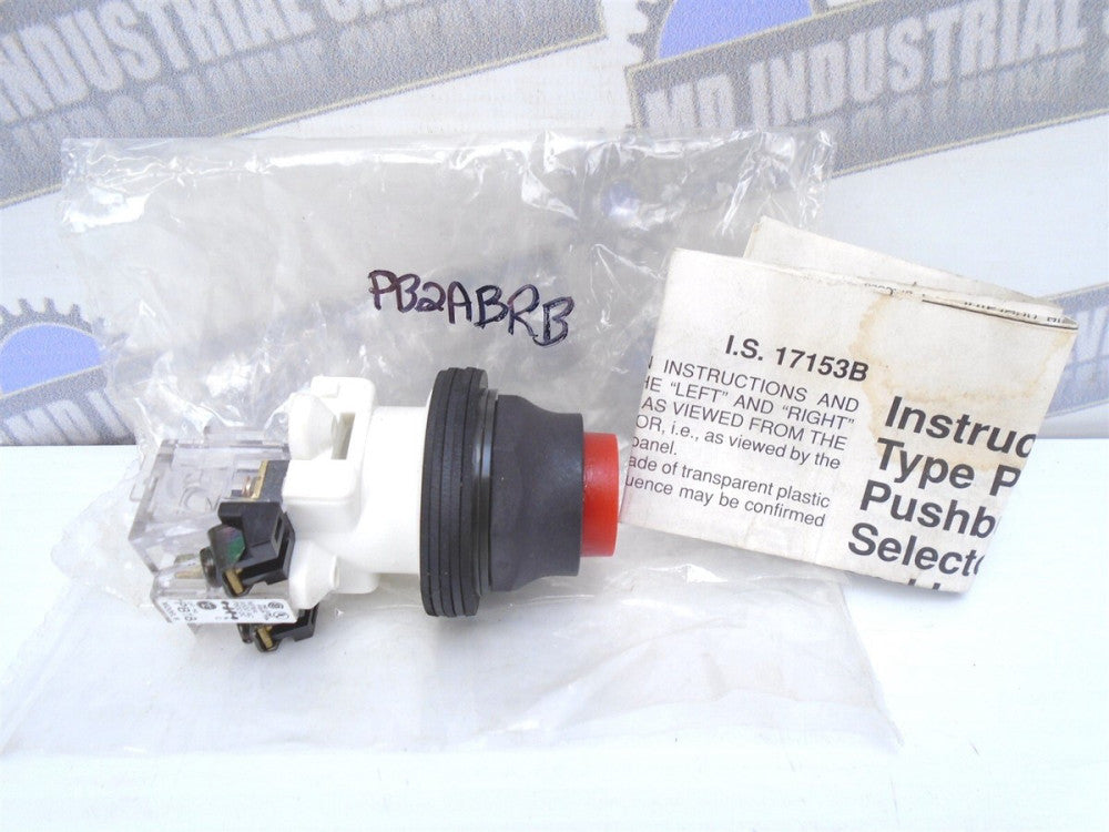 Westinghouse - PB2ABRB - Momentary RED Push Button OIL-TITE Switch - 1 NC (NEW)