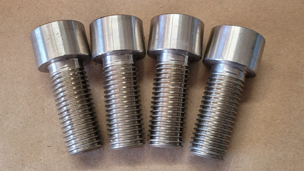 Lot of 4   1"-8 Thread 316 Stainless Steel Socket Head Cap Screws 3/4" Hex Drive