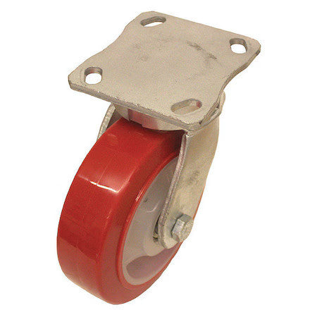 Zoro Select P25s-Urpw080k-14 Plate Caster,880 Lb. Ld Rating,Ball