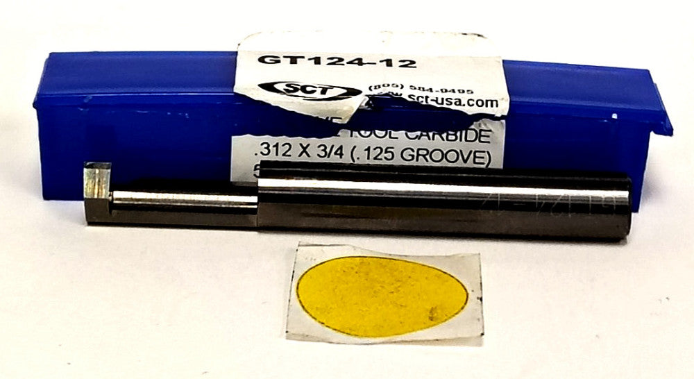 SCT GROOVE TOOL CARBIDE .312 X 3/4" 5/16" SHANK .110 OFFSET 2-1/2" OAL GT124-12