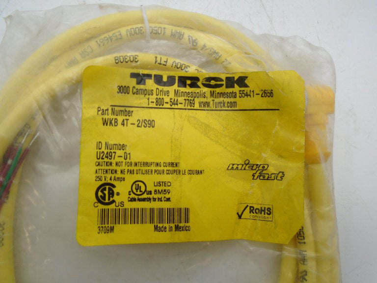 TURCK WKB 4T-2/S90 CONTACTOR NEW