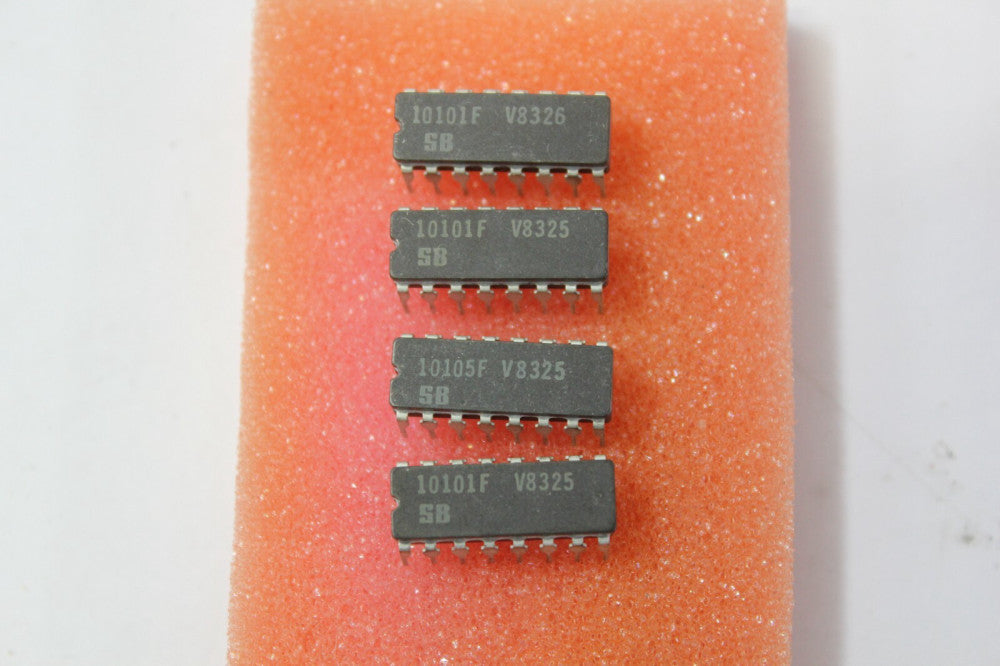 4 Signetics 10101F IC 16 Pin DIP Ceramic