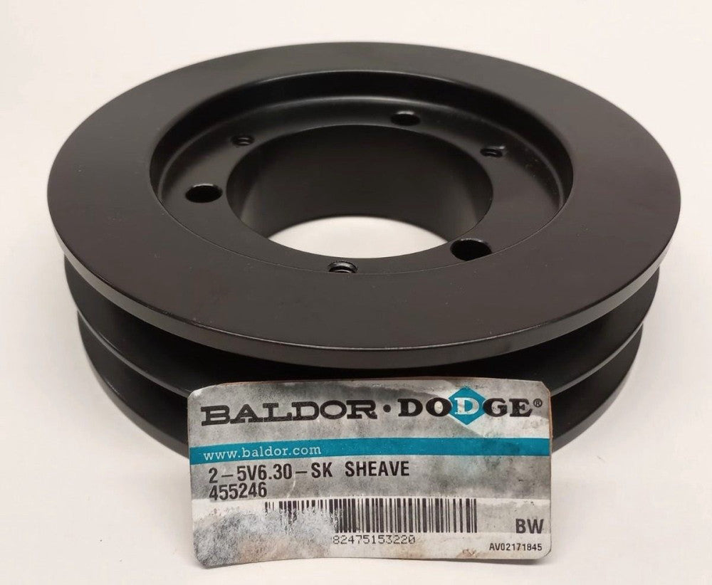 Dodge 455246 Bushing Bore V Belt Pulley 2-5V6.30-SK Sheave 2 Groove