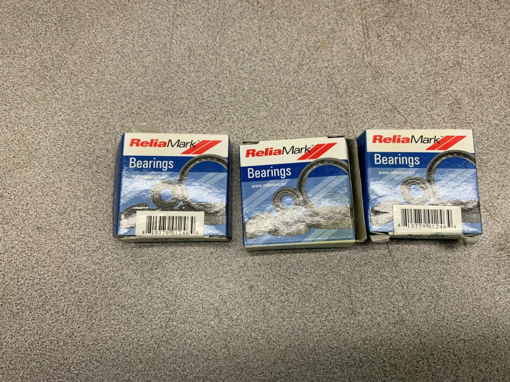 LOT OF 3 NEW IN BOX RELIA MARK BEARING R12 2RS