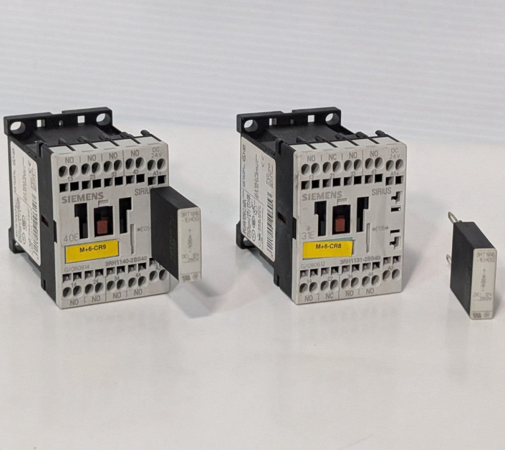 Lot of 2: Siemens Sirius 2BB40 Contactor Relays, Contactors, 31E, 40E, 24VDC