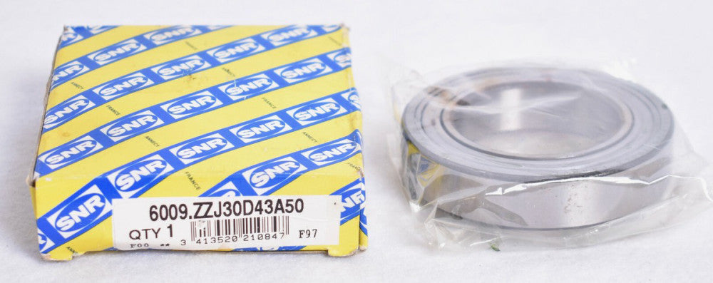 SNR 6009ZZ Shielded Single Row Ball Bearing 6009.ZZJ30D43A50  Factory Sealed