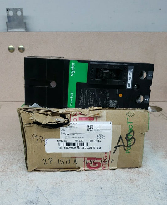 1-SQUARE D QDA221501  QD150 POWER PACK CIRCUIT BREAKER AB phase NOS